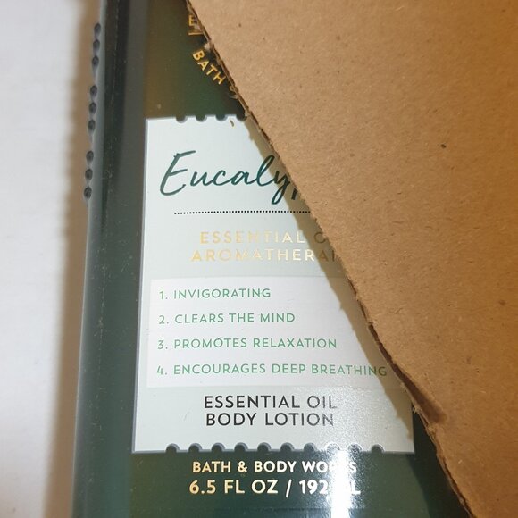 NEW Bath & Body Works Aromatherapy Eucalyptus Body Lotion 6.5 FL OZ - Picture 1 of 8